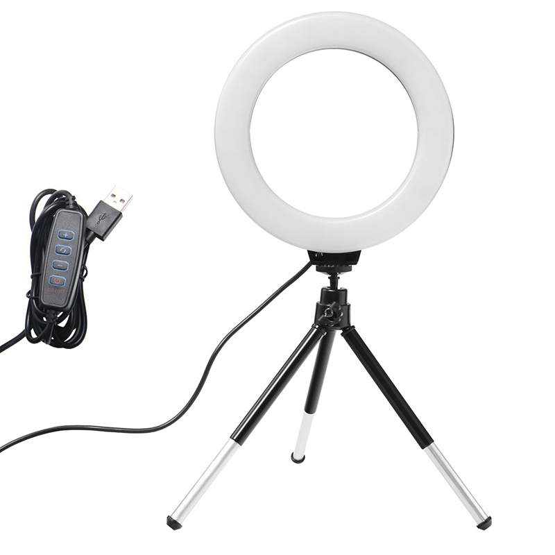 Photography Lighting Overhead - 6inch Ring Light with Tripod Led