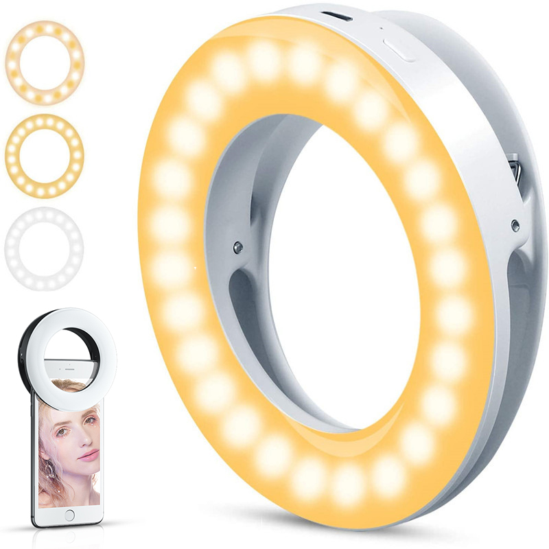 Photography Lighting Overhead - Upgrade 3200K-6500K LED Clip Ring Light