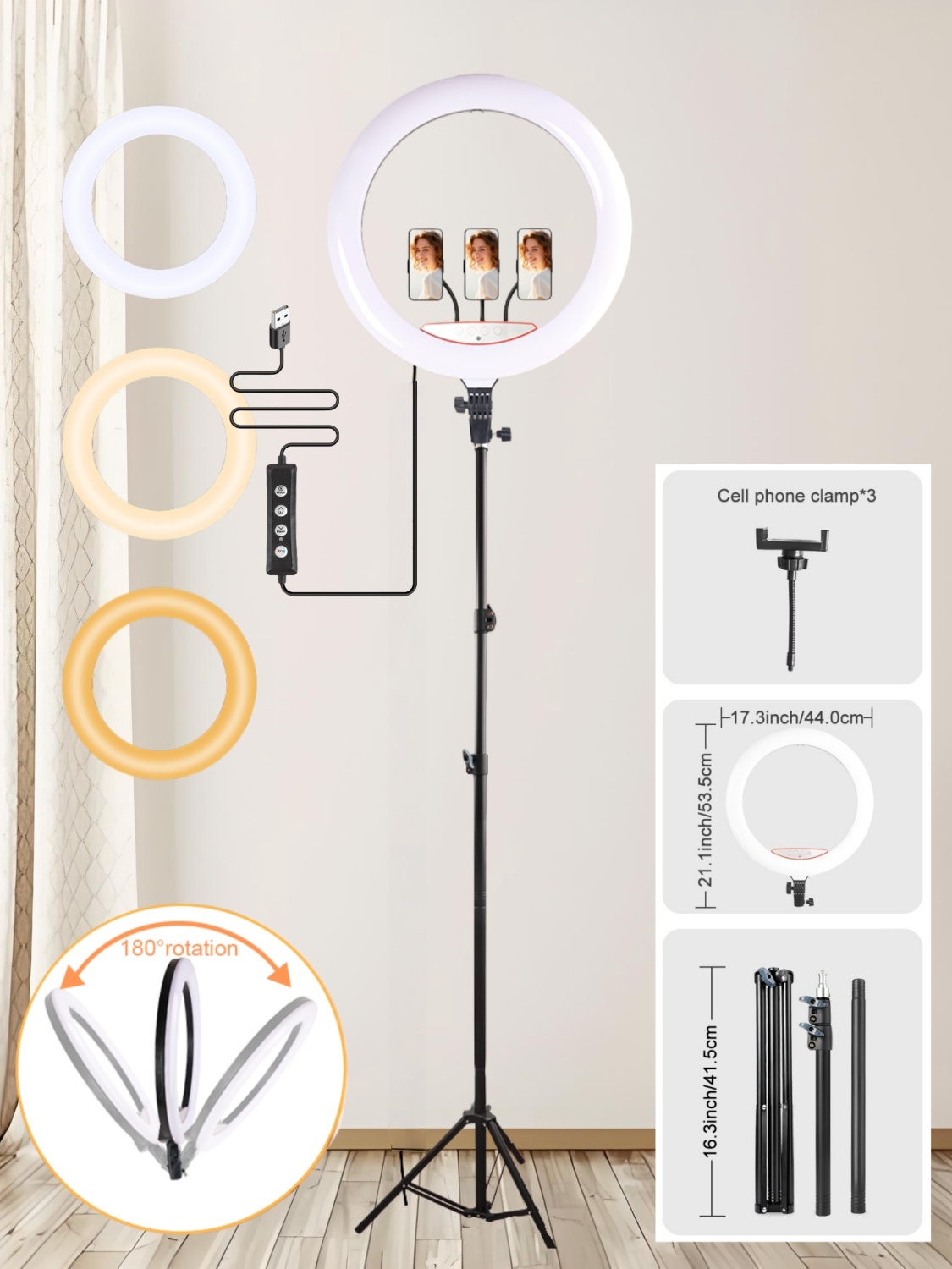 Photography Lighting Online - Professional 18 Inch Ring Light Kit