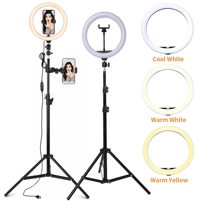 6/10/12 Inch LED Selfie Ring L - Photography Lighting Overhead recension och pris