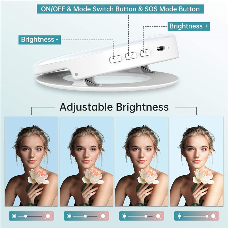 Portable LED Clip Ring Light 4 - Photography Lighting Overhead recension och pris