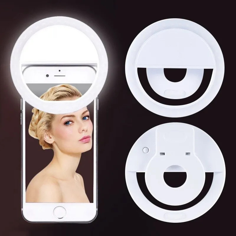 USB Rechargeable LED Selfie Ri - Photography Lighting Overhead recension och pris