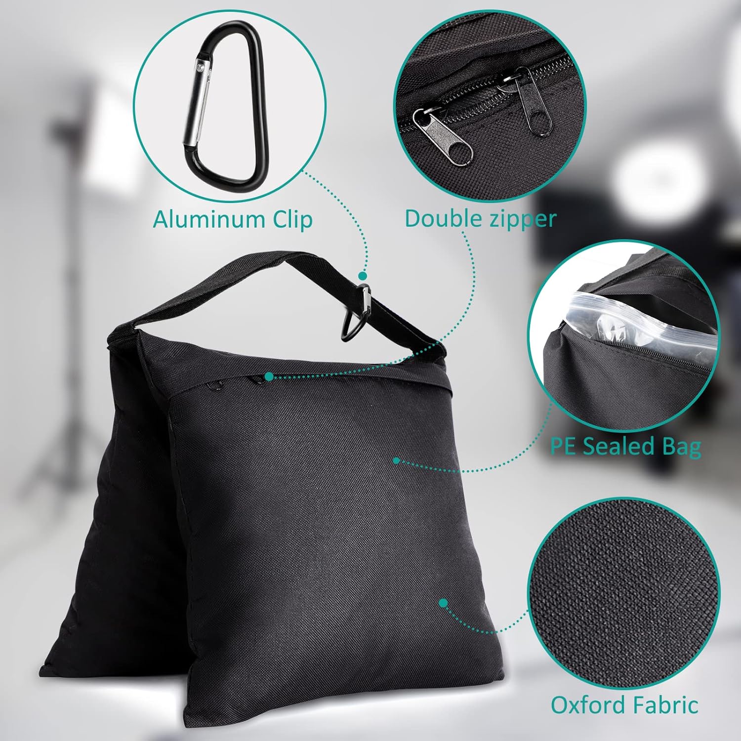 Aimosen 4 Packs Sandbags Weigh - Photography Lighting Weight Bags recension och pris