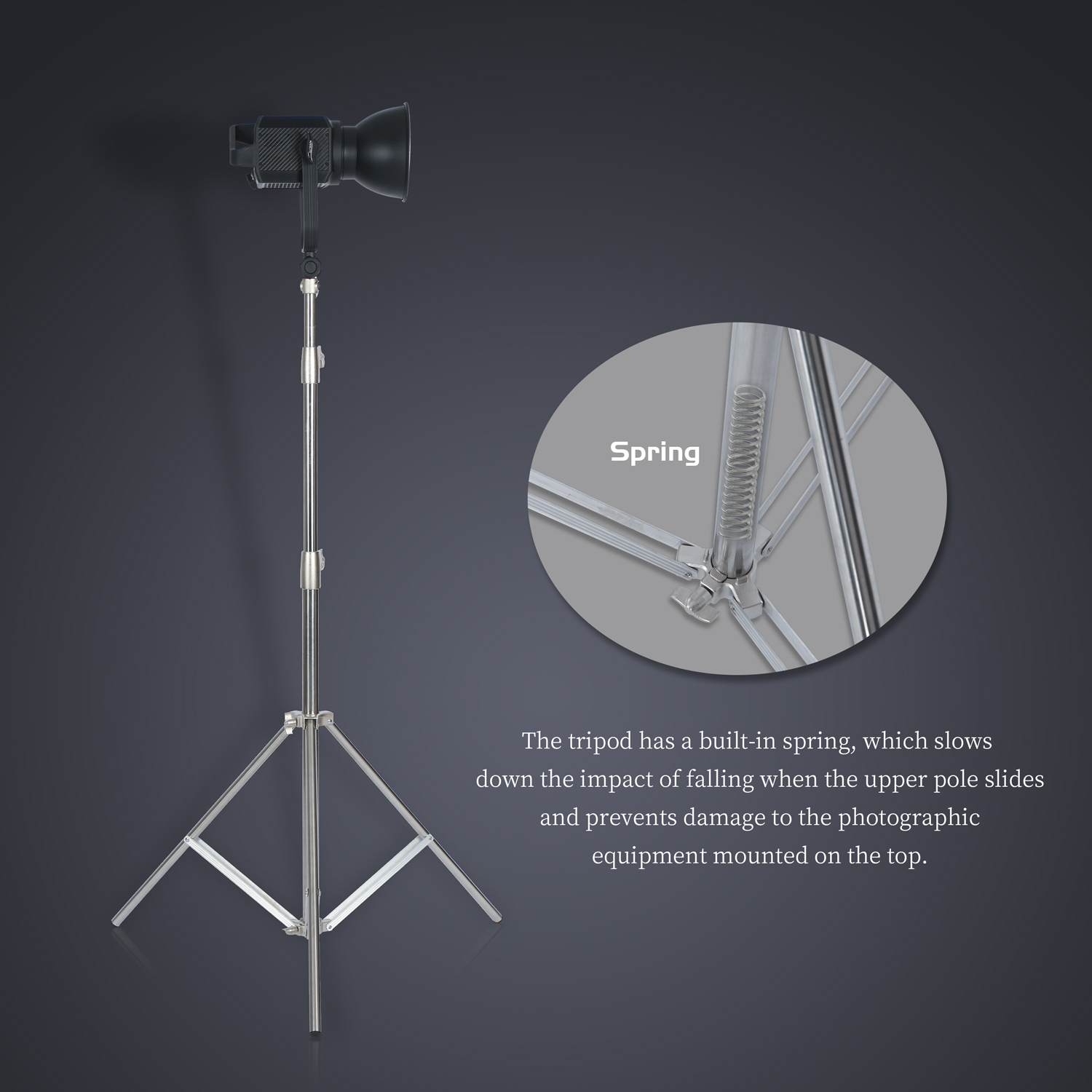 SH 2.8M Stainless Steel Light  - Photography Lighting Mount recension och pris