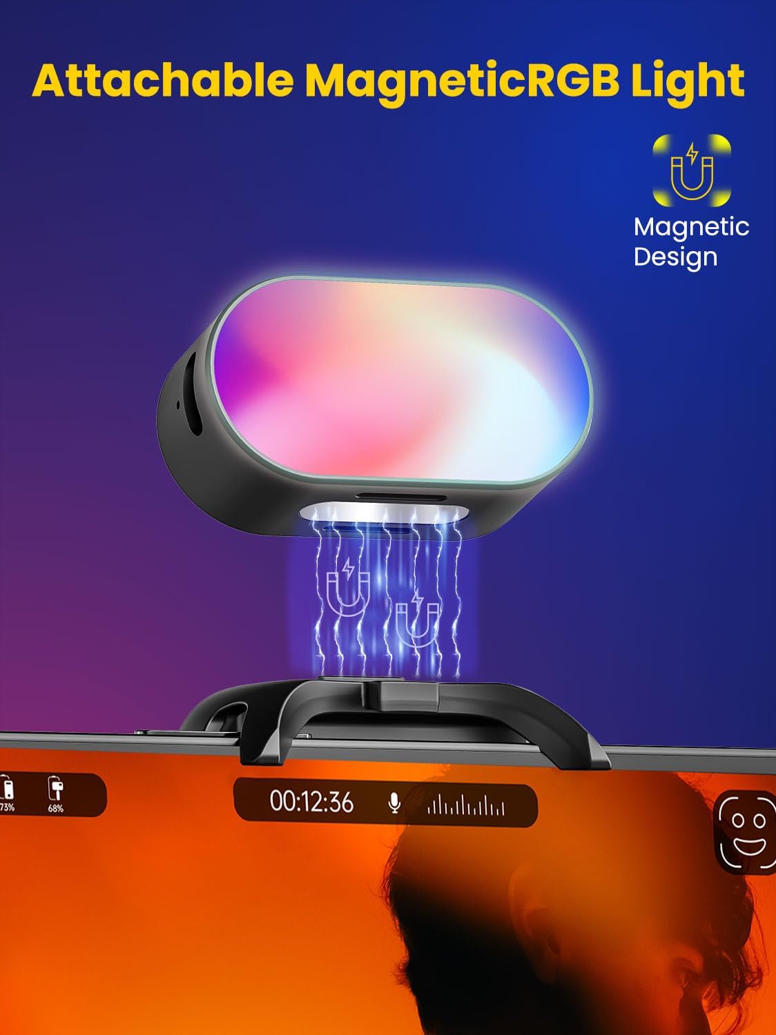 AOCHUAN Mini RGB Magnetic Fill - Photography Lighting Color recension och pris