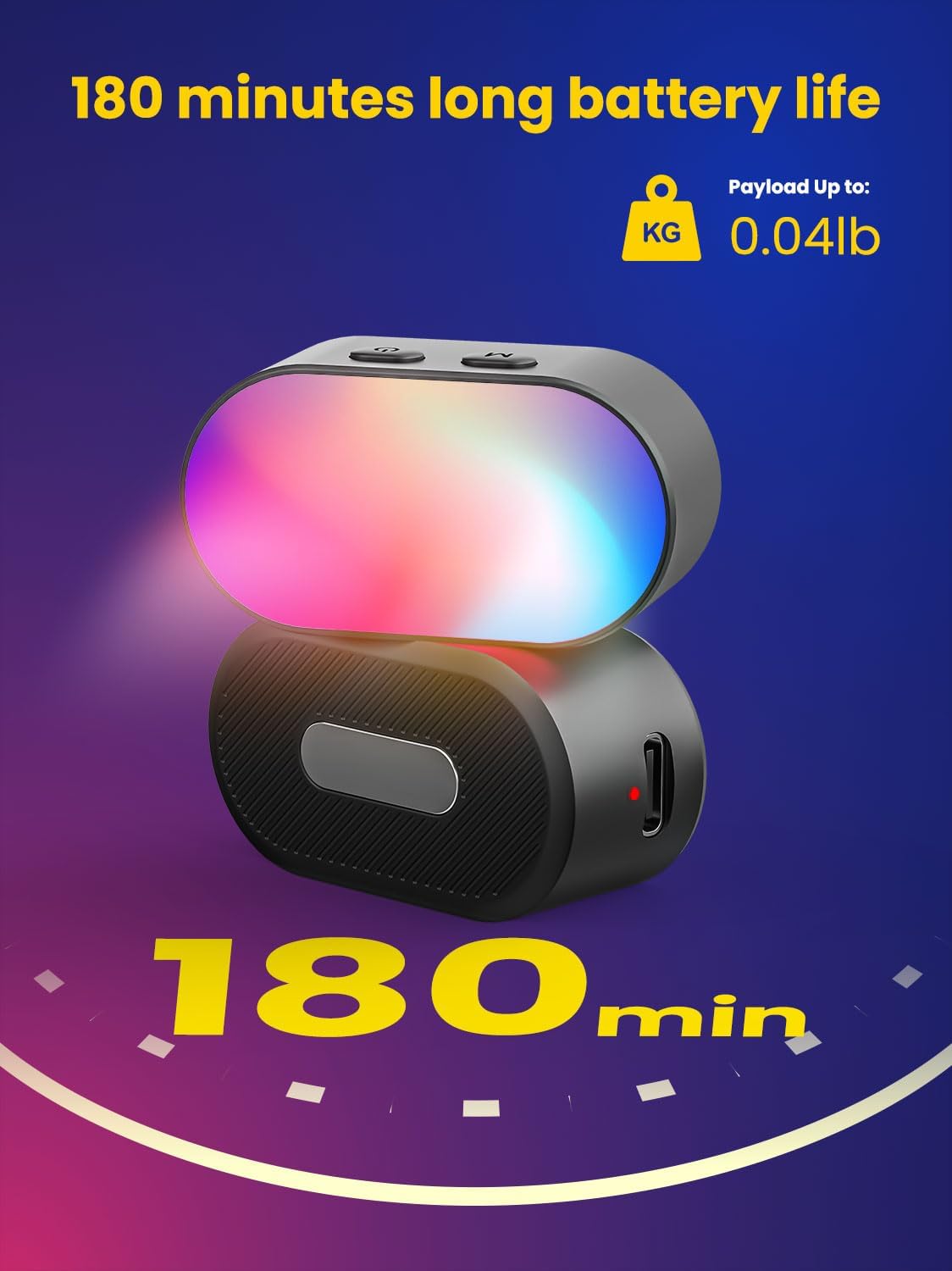AOCHUAN Mini RGB Magnetic Fill - Photography Lighting Color recension och pris
