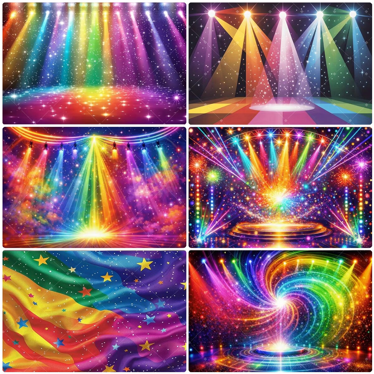 Colorful Rainbow Stage Light B - Photography Lighting Color recension och pris