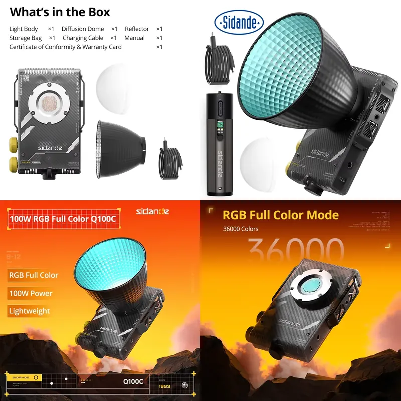 Brand For Sidande Q100C Q100Li - Photography Lighting Color recension och pris