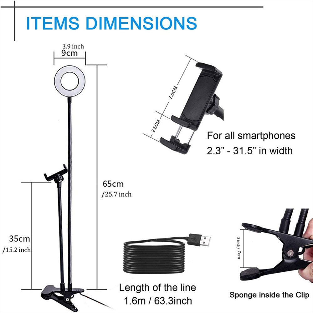 Universal Flexible Mobile Phon - Photography Lighting Overhead recension och pris