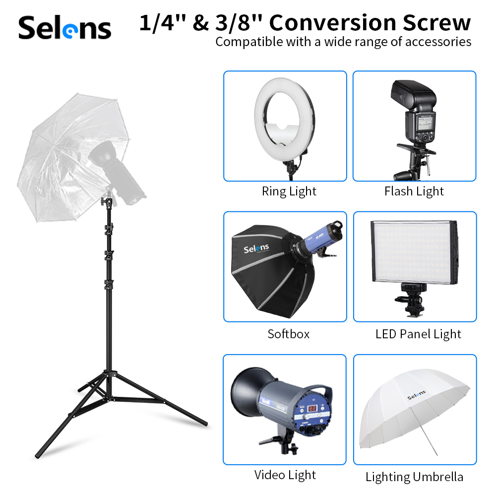 Selens 2.2~3.95m Air-Cushion L - Photography Lighting Mount recension och pris