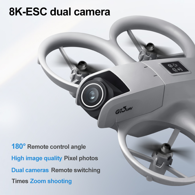 NEW GT3 Mini Foldable Drone Wi - Photography Lighting Position recension och pris