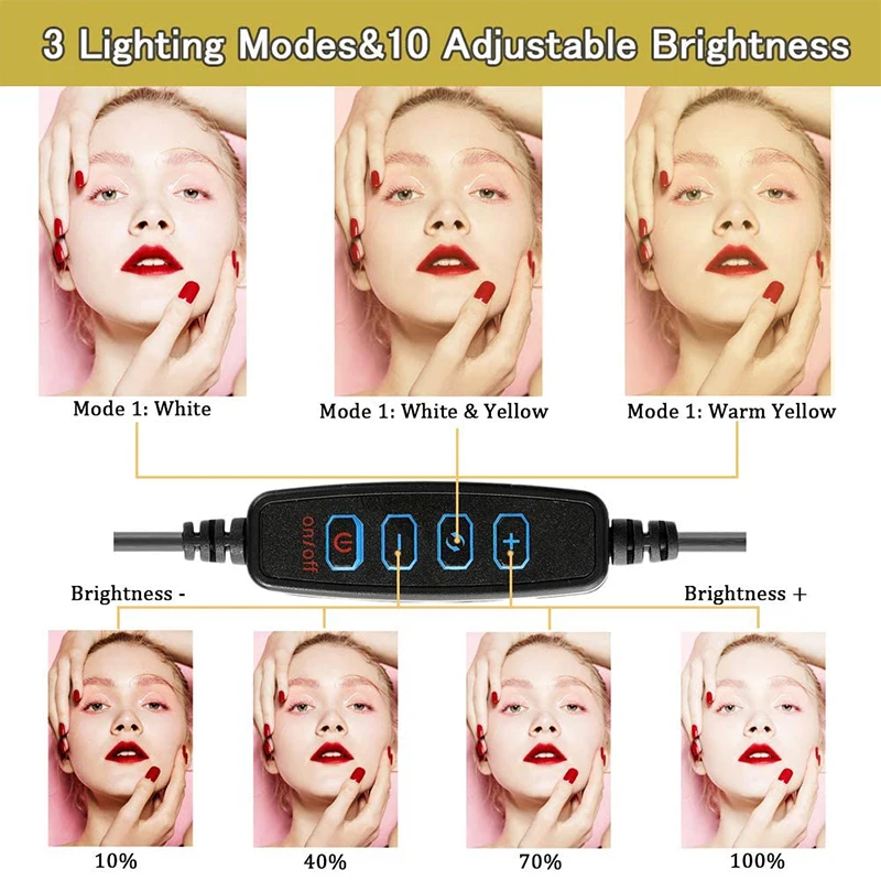 Universal Selfie Ring Light wi - Photography Lighting Overhead recension och pris