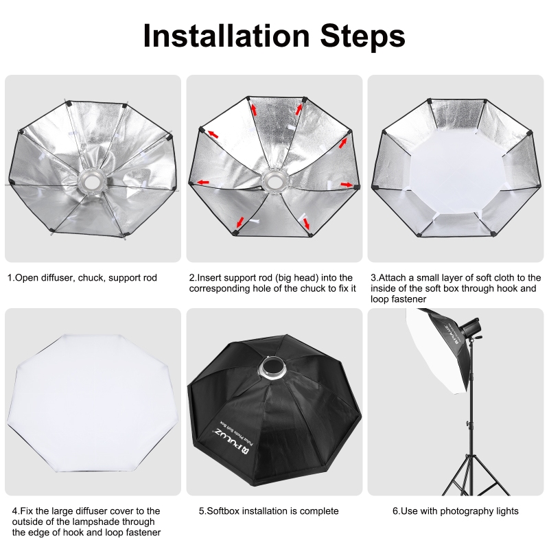 PULUZ 95cm Octagon Photography - Photography Lighting Mount recension och pris