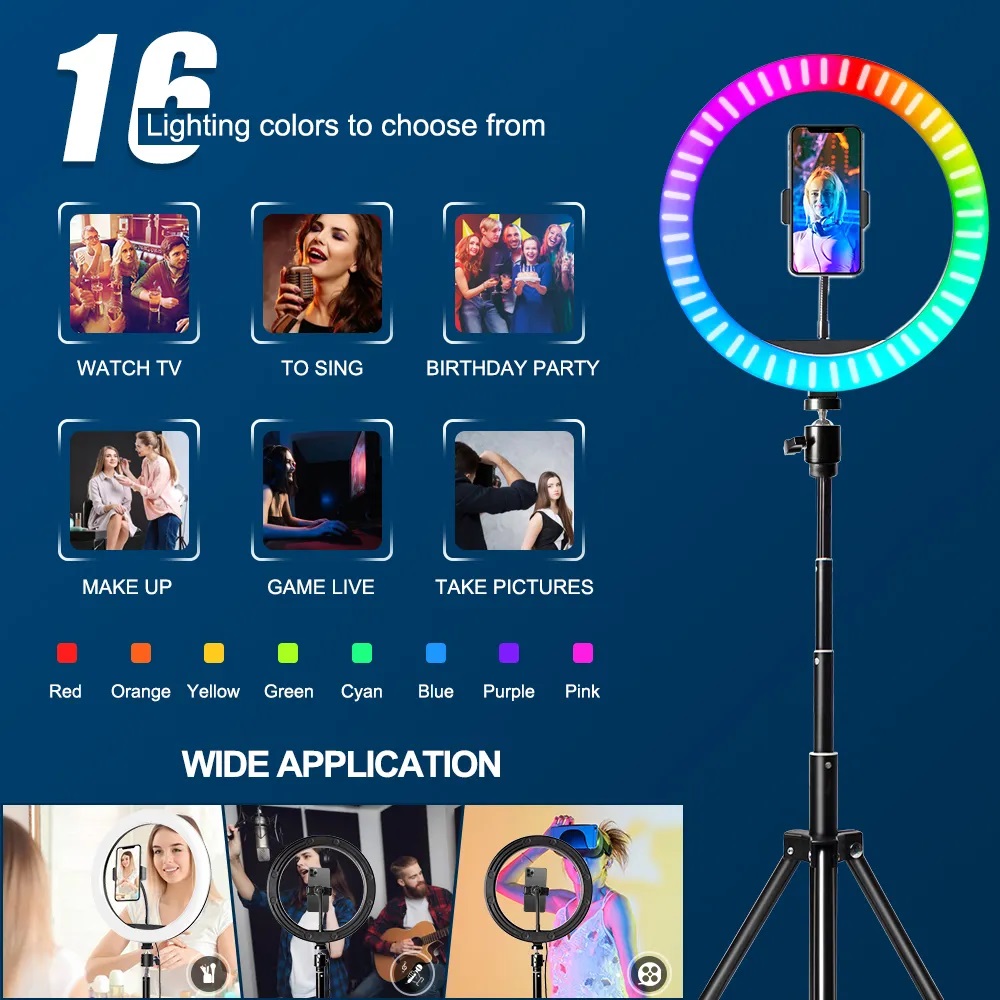 10 Inch RGB Ring Light With Re - Photography Lighting Overhead recension och pris