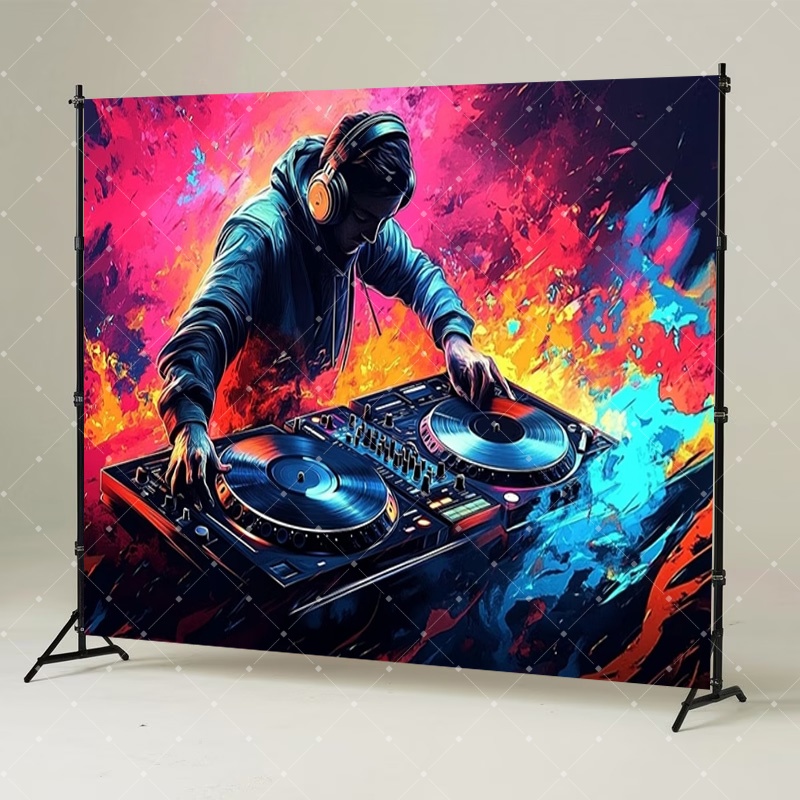 Hip Hop Music DJ Party Decorat - Photography Lighting For Products recension och pris