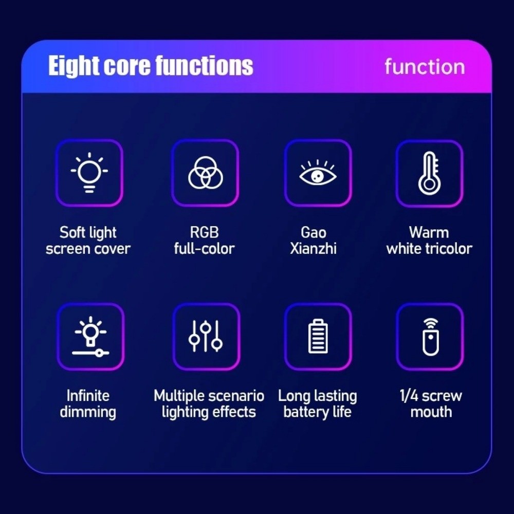 Handheld LED RGB Light Stick C - Photography Lighting Color recension och pris