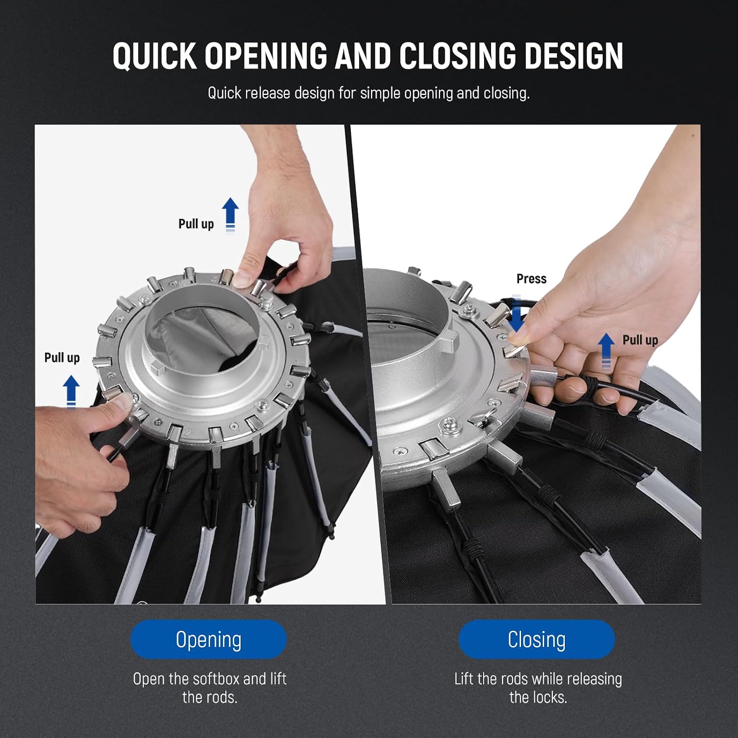 Parabolic Softbox with Bowens  - Photography Lighting Mount recension och pris