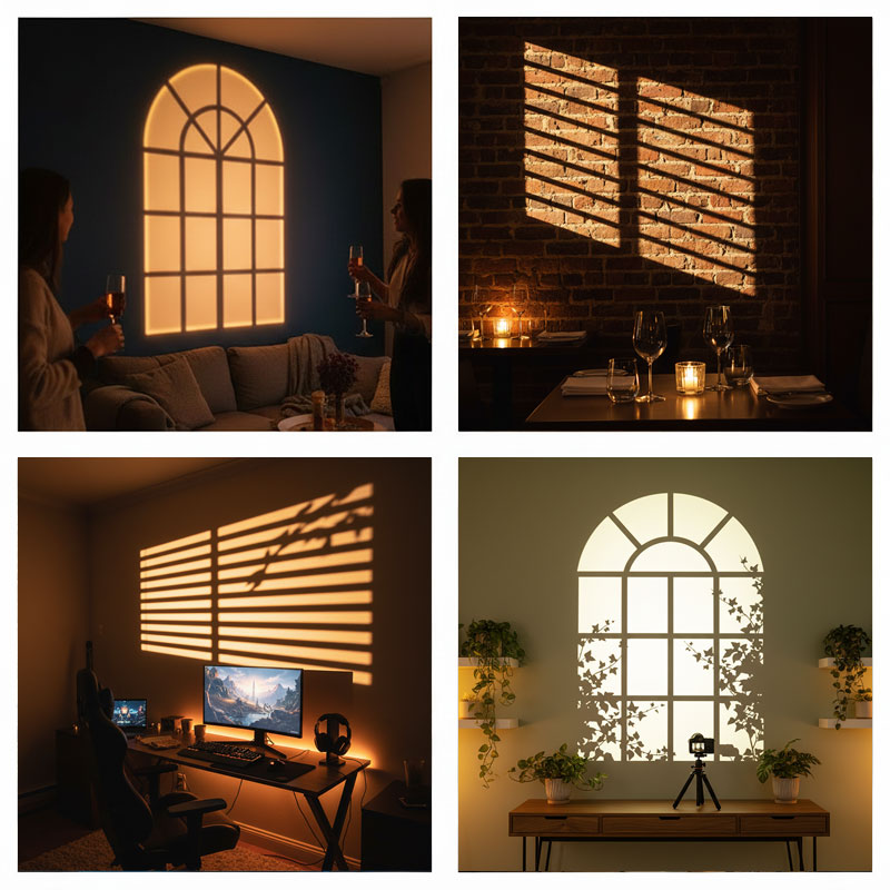 Window Gobo Projector Light 12 - Photography Lighting No Shadows recension och pris