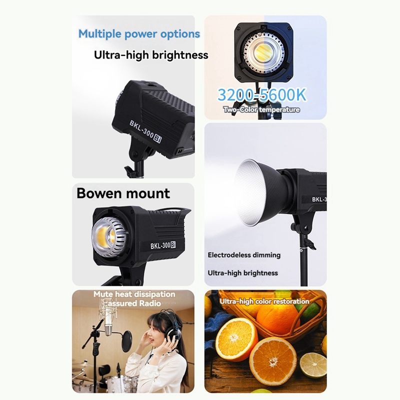 300W Bi LED Video Light, Conti - Photography Lighting Color recension och pris