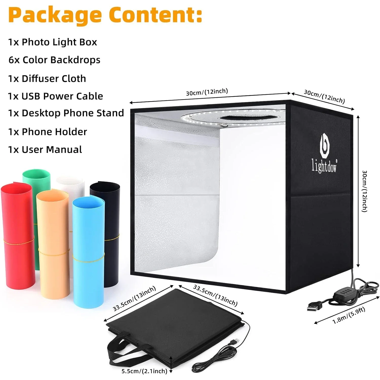 Lightdow Dimmable Photo Box LE - Photography Lighting For Products recension och pris