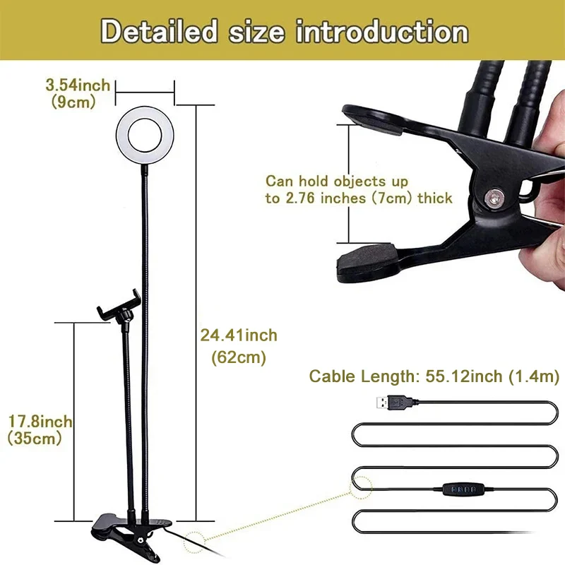 Universal Flexible Mobile Phon - Photography Lighting Overhead recension och pris