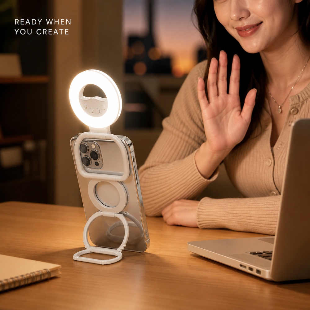 Foldable Magnetic Phone Fill L - Photography Lighting Color recension och pris