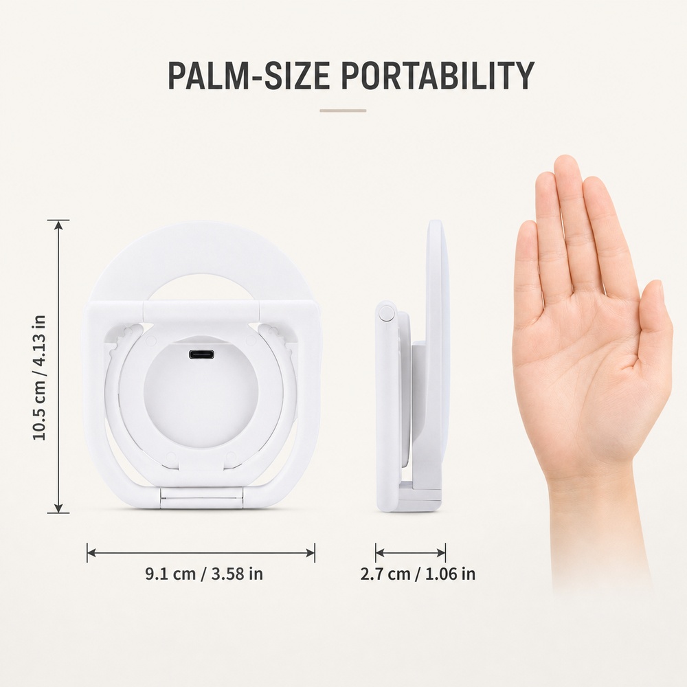 Foldable Magnetic Phone Fill L - Photography Lighting Color recension och pris